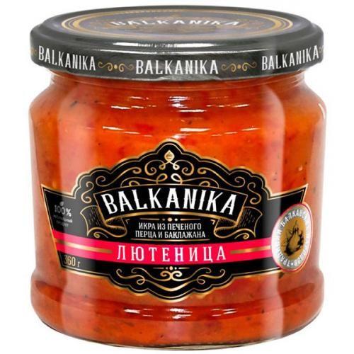 BALKANIKA | Икра Balkanika Лютеница из печеных перцев и баклажанов 360г