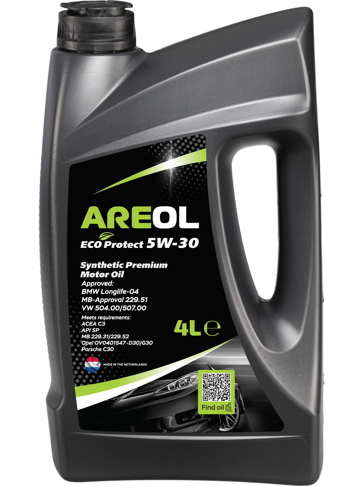 AREOL ECO Protect 5W-30 Масло моторное, Синтетическое, 4 л