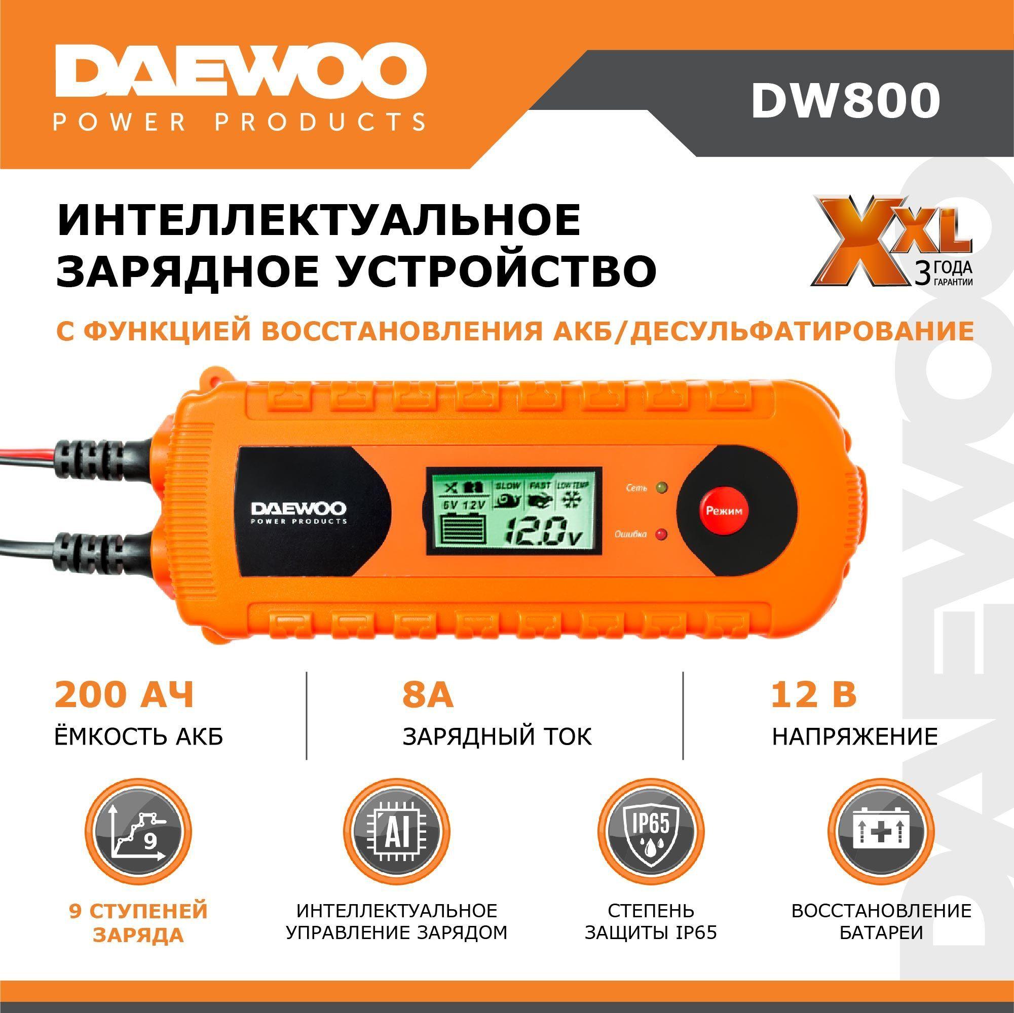 Зарядное устройство для аккумулятора автомобиля DAEWOO 8А