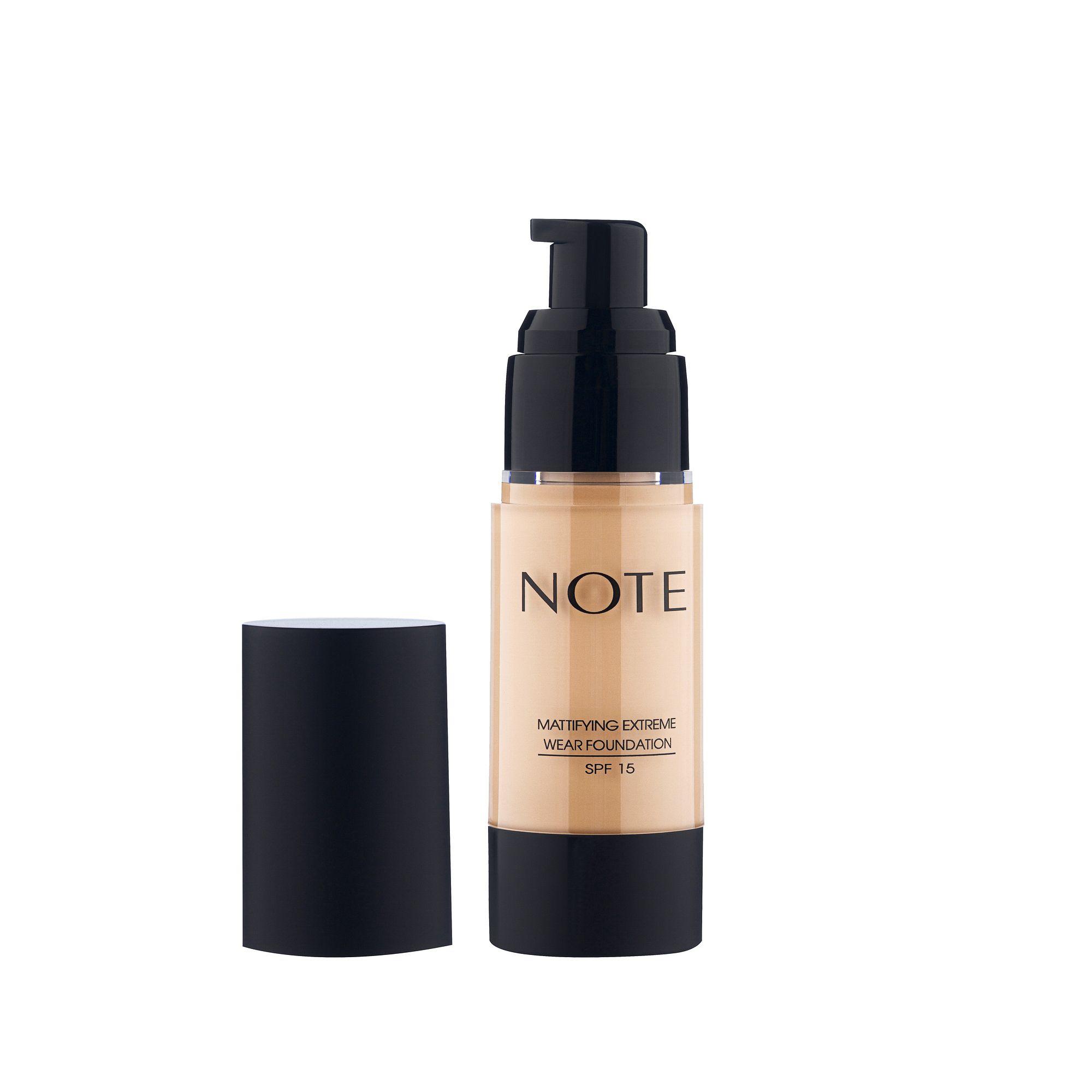 NOTE MATTIFYING EXTREME WEAR FOUNDATION 128 30 ml ,Тональная основа для лица стойкая с матирующим эффектом 128 30 мл