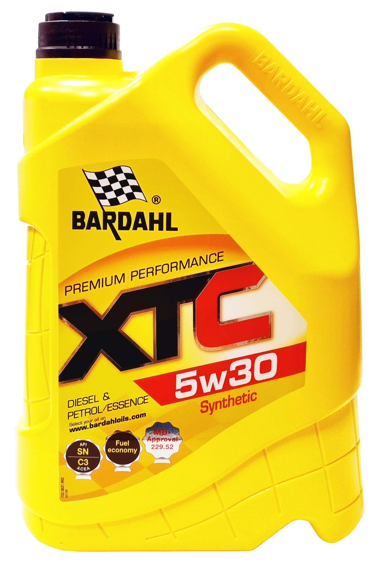 Bardahl Xtc 5W-30 Масло моторное, Синтетическое, 5 л