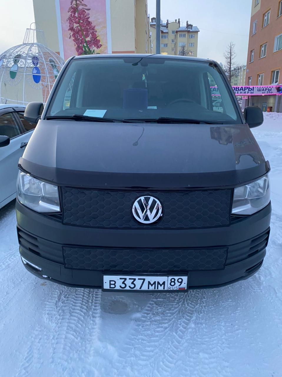 Утеплитель радиатора и бампера для Volkswagen Caravelle (2015 -2020 T6) ФОЛЬКСВАГЕН КАРАВЕЛЛА