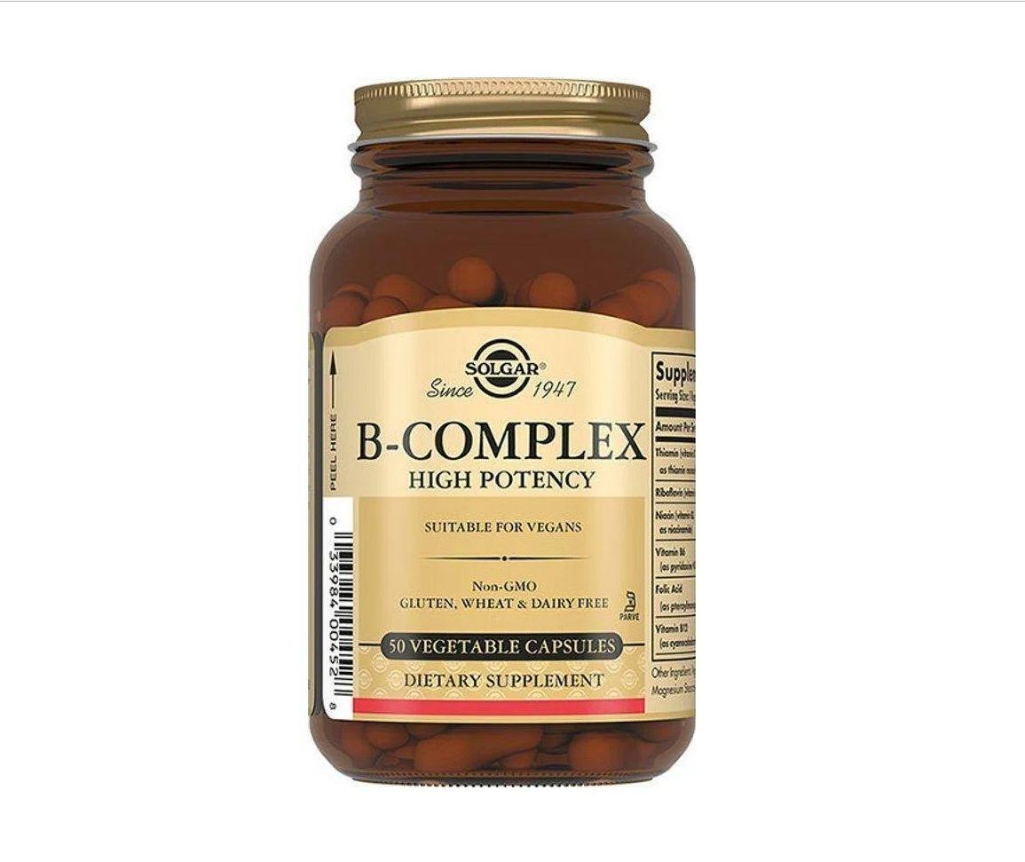 Solgar Капсулы "В-Комплекс" (B Complex Vegetable Capsules), 50 шт.