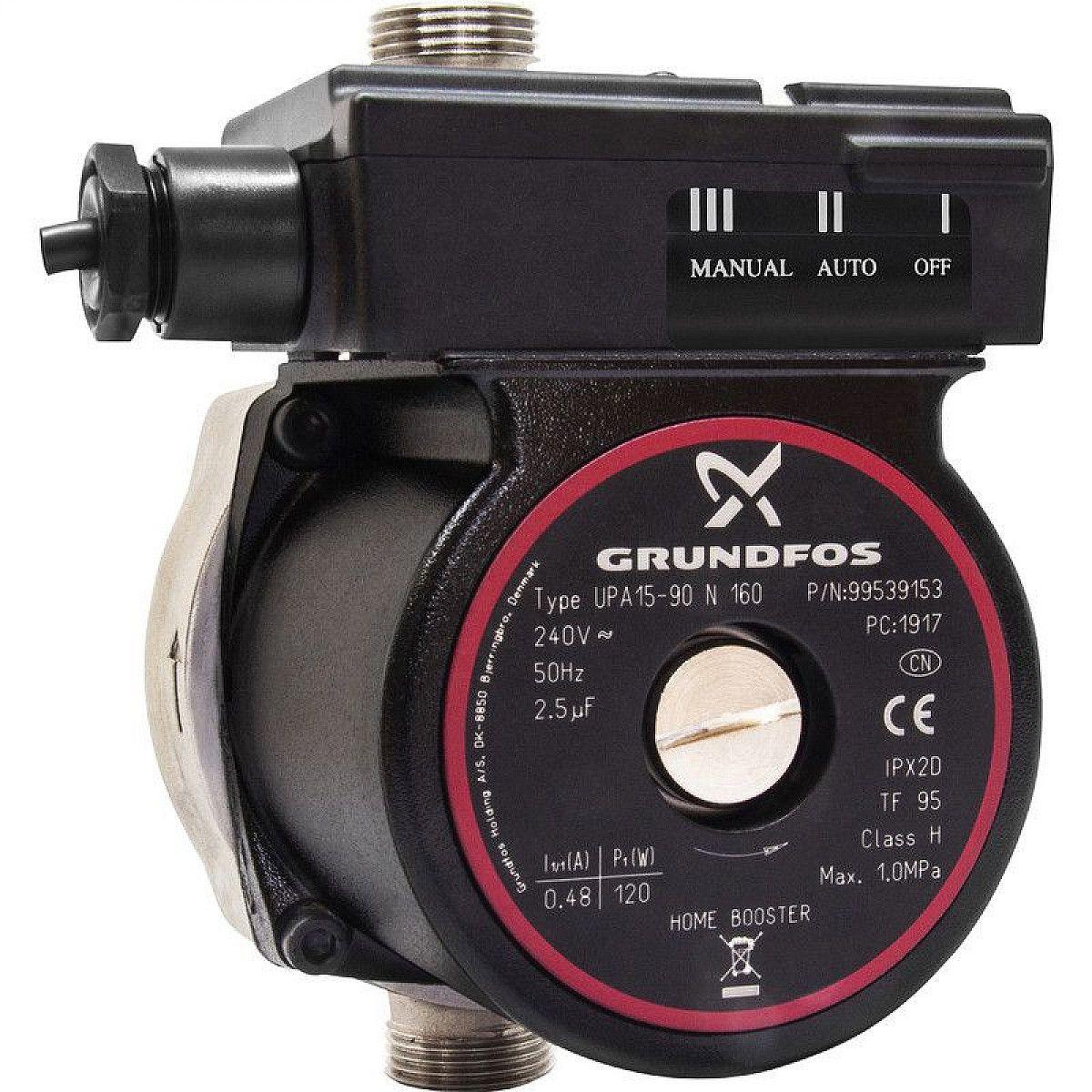 Grundfos Циркуляционный насос,120Вт,25л/мин,8м