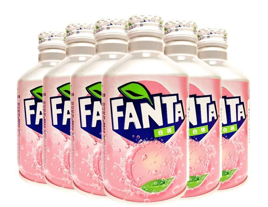 Fanta White Peach, со вкусом персика, ( 6 шт по 300 мл), Япония