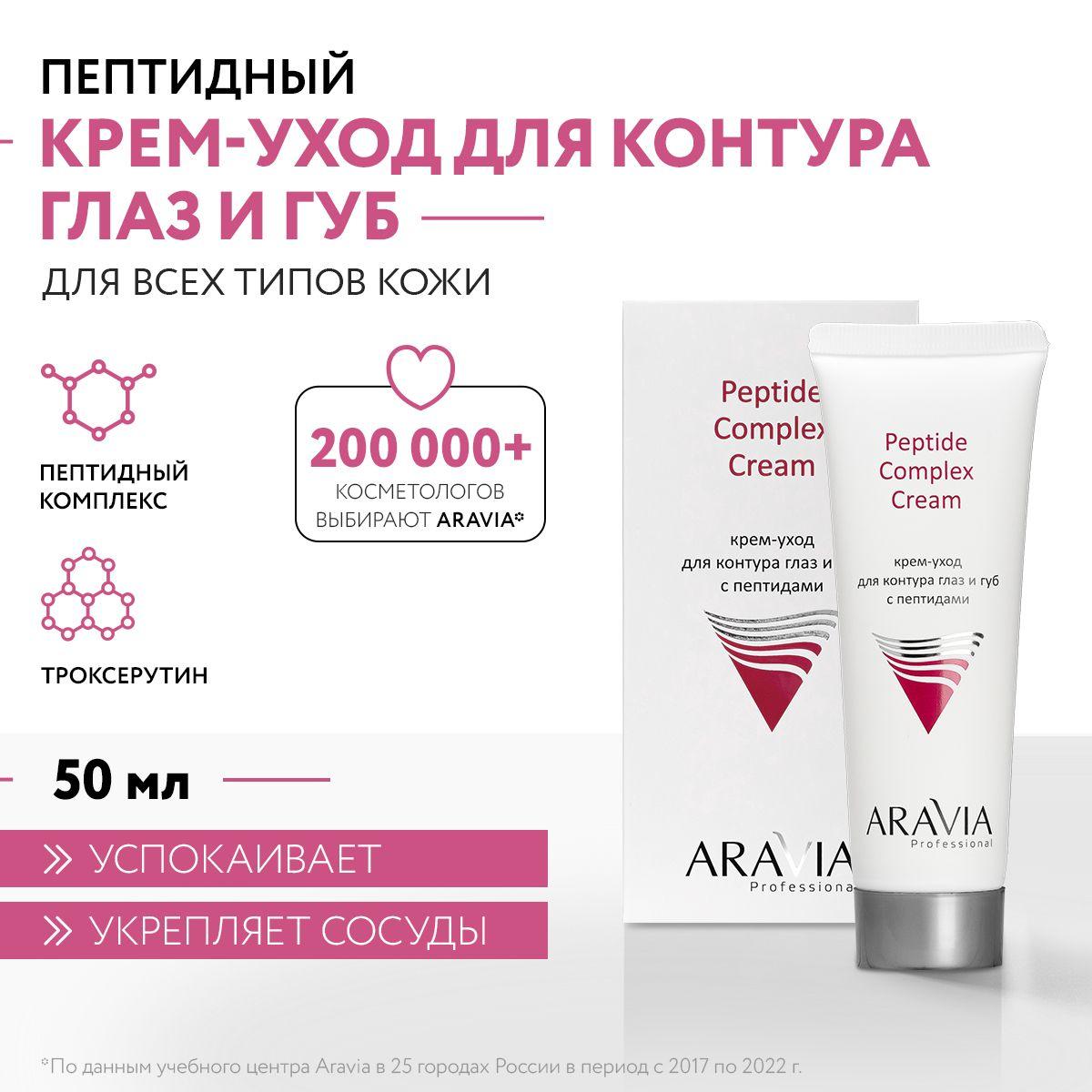 ARAVIA Professional Крем-уход для контура глаз и губ с пептидами Peptide Complex Cream, 50 мл