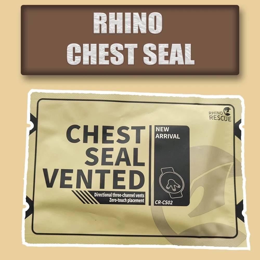 (1шт) CHEST SEAL VENTED CR-CS02 Rhino Rescue окклюзионный вентилируемый пластырь с клапаном