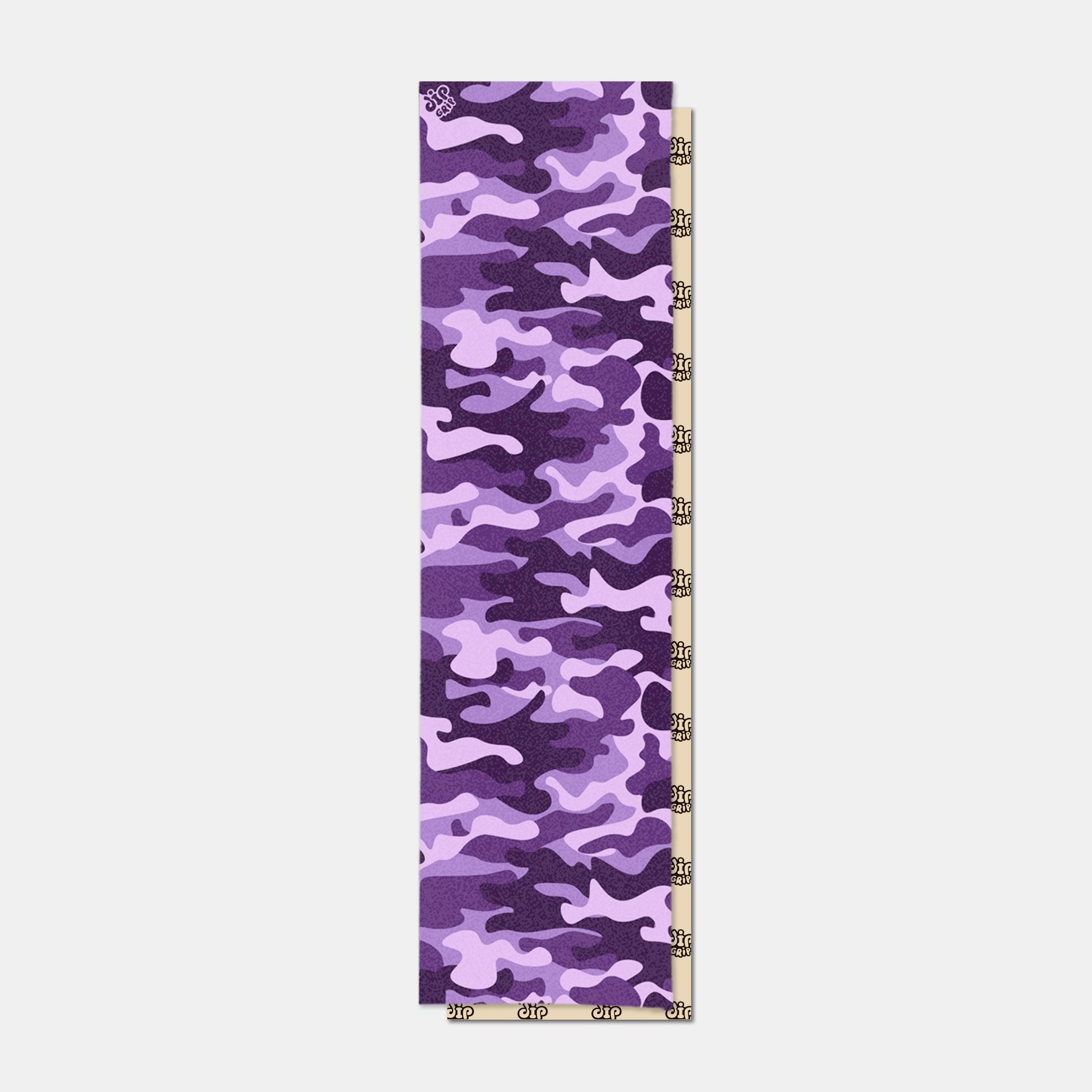 Шкурка для самоката/скейтборда Dip Grip CAMO: PURPLE, размер 83,8х22,8 см