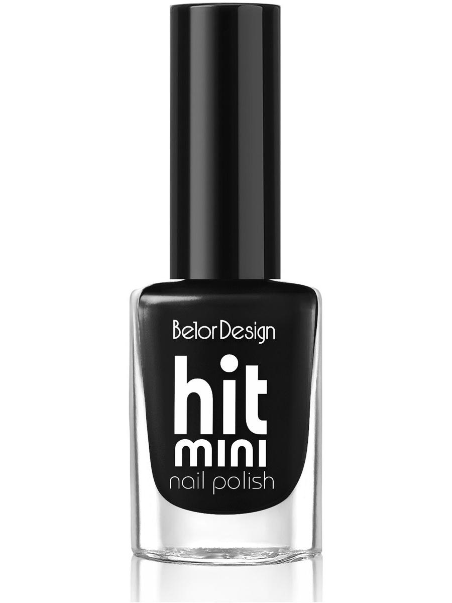 BELOR DESIGN Лак для ногтей Mini HIT тон 038 черный 6мл