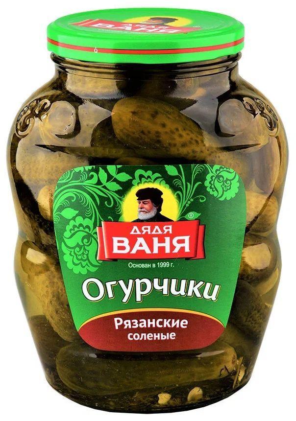 Огурцы соленые Дядя Ваня "Рязанские", 1,8 кг