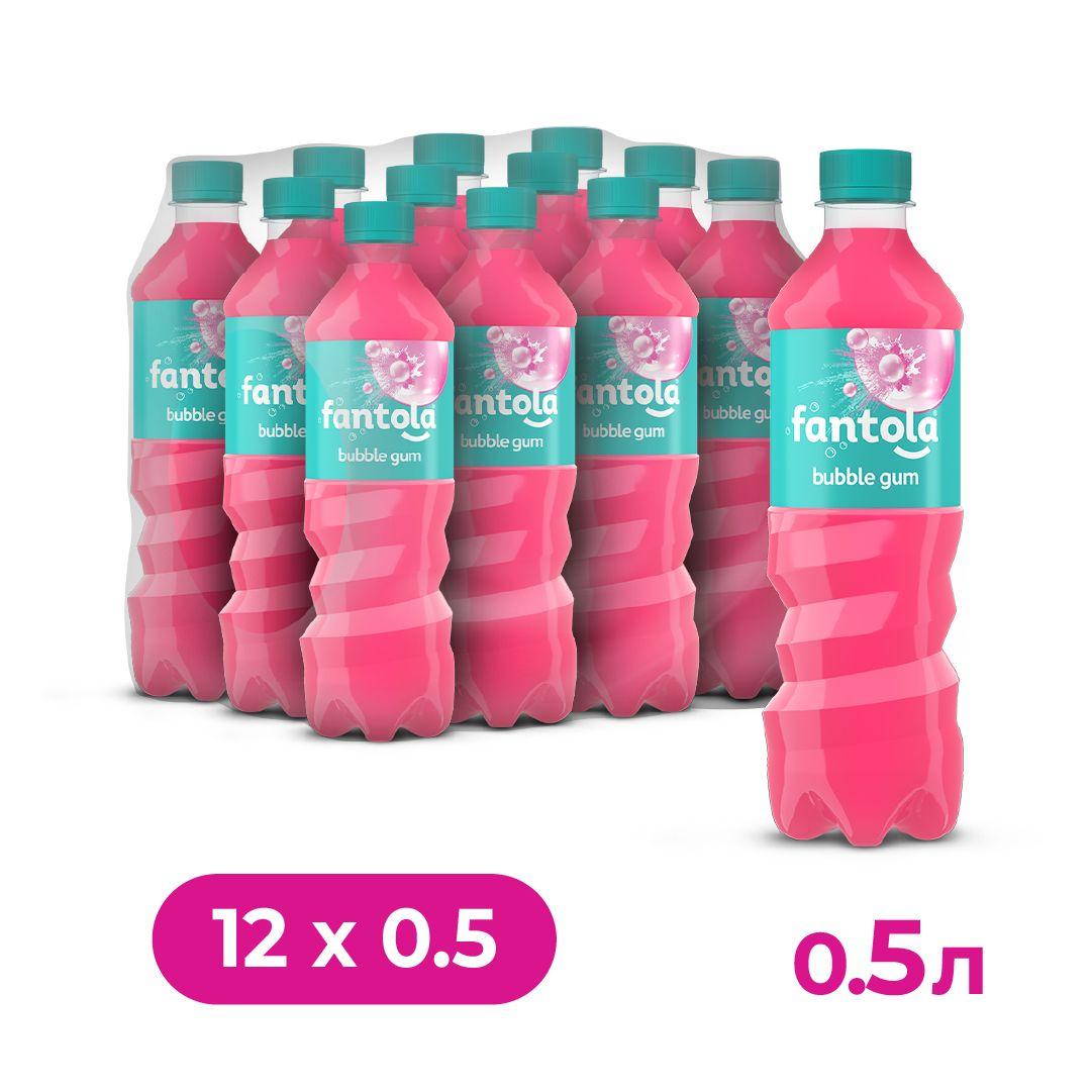 Газированный напиток Fantola Bubble Gum, 12 шт х 0,5 л