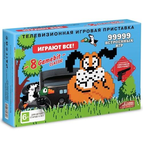 Игровая приставка 8-bit Duck Hunt + 99999 игр + световой пистолет