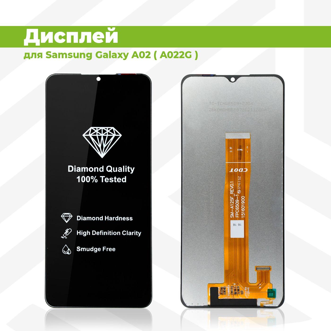 PieTech | Дисплей для Samsung Galaxy A02 / A022G в сборе с тачскрином, чёрный