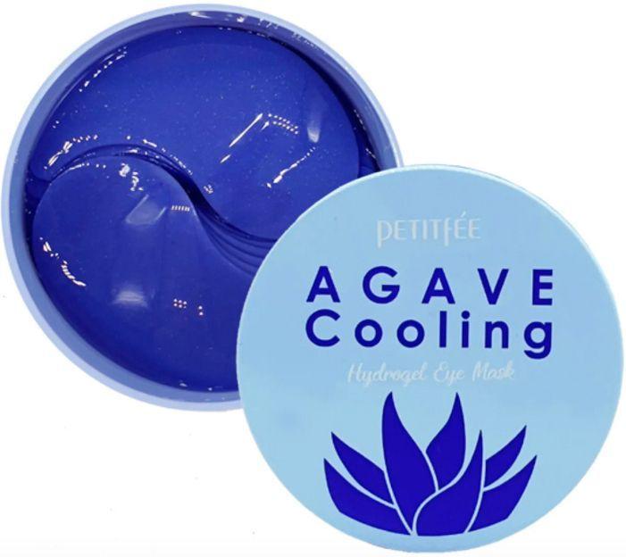 PETITFEE Патчи для глаз гидрогелевые Корея охлаждающие с экстрактом агавы Agave Cooling Hydrogel Eye Patch, 60 шт.