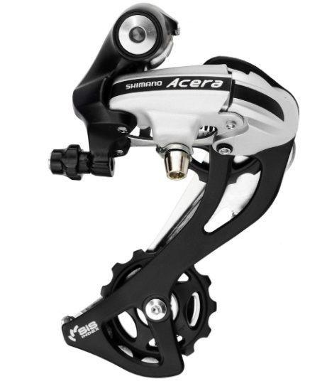 Переключатель задний Shimano RD-M360 Acera 6/7/8 скор, SGS, серый, крепл. на петух