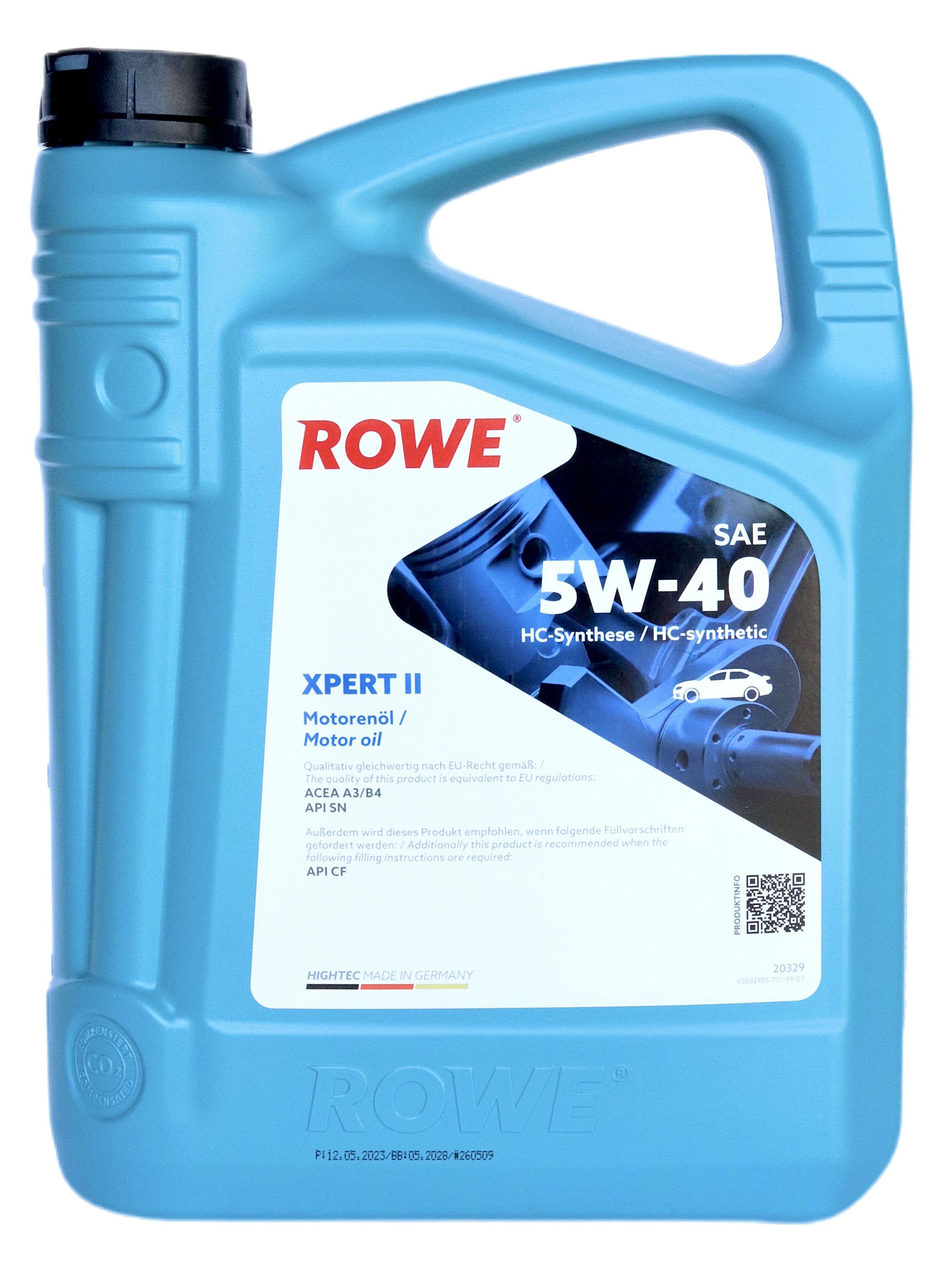 ROWE hightec xpert ii sae 5w-40 5W-40 Масло моторное, НС-синтетическое, 4 л