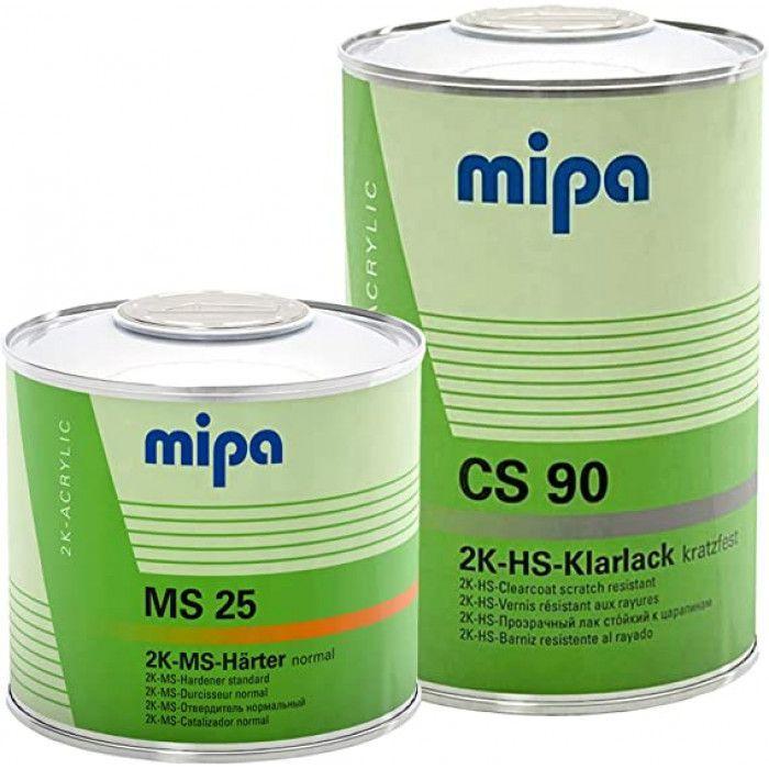 MIPA HS ЛАК CS90-25. 1л. + Harter MS25 (0.5л.) с эффектом самополировки