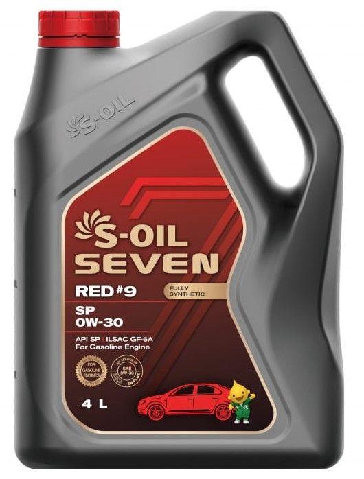 S-OIL SEVEN RED #9 SP 0W-30 Масло моторное, Синтетическое, 4 л