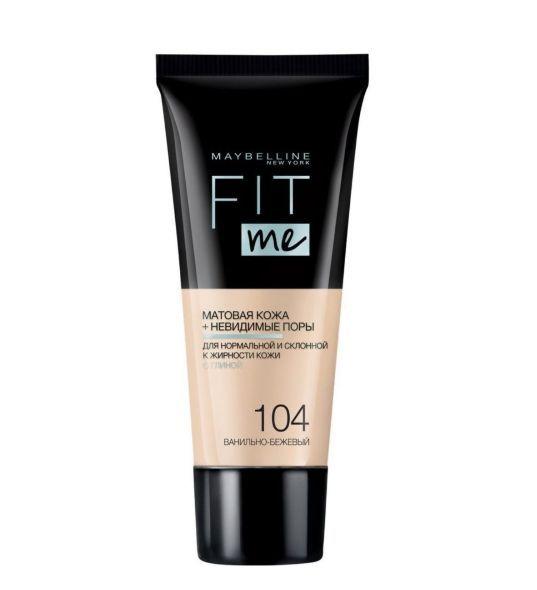 Maybelline New York Тональный крем для лица "Fit Me", матирующий, 30 мл