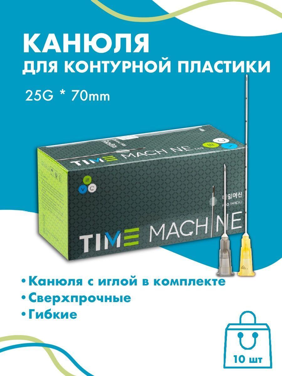 Канюля для контурной пластики 25G x 70 мм иглы медицинские ,10 шт