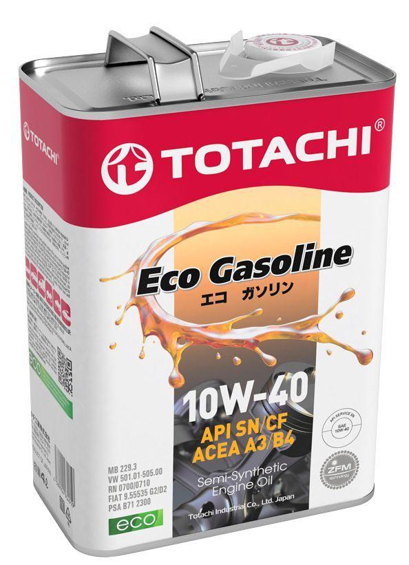 TOTACHI eco gasoline 10W-40 Масло моторное, Полусинтетическое, 4 л