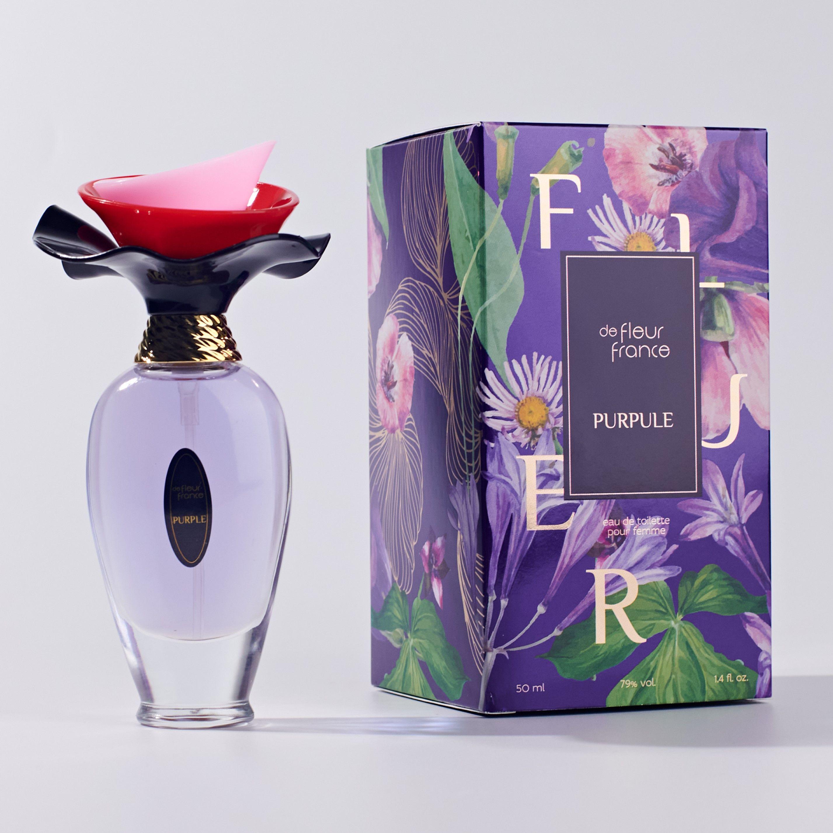 Туалетная вода для женщин Fleur De France Purple 50 мл духи женские