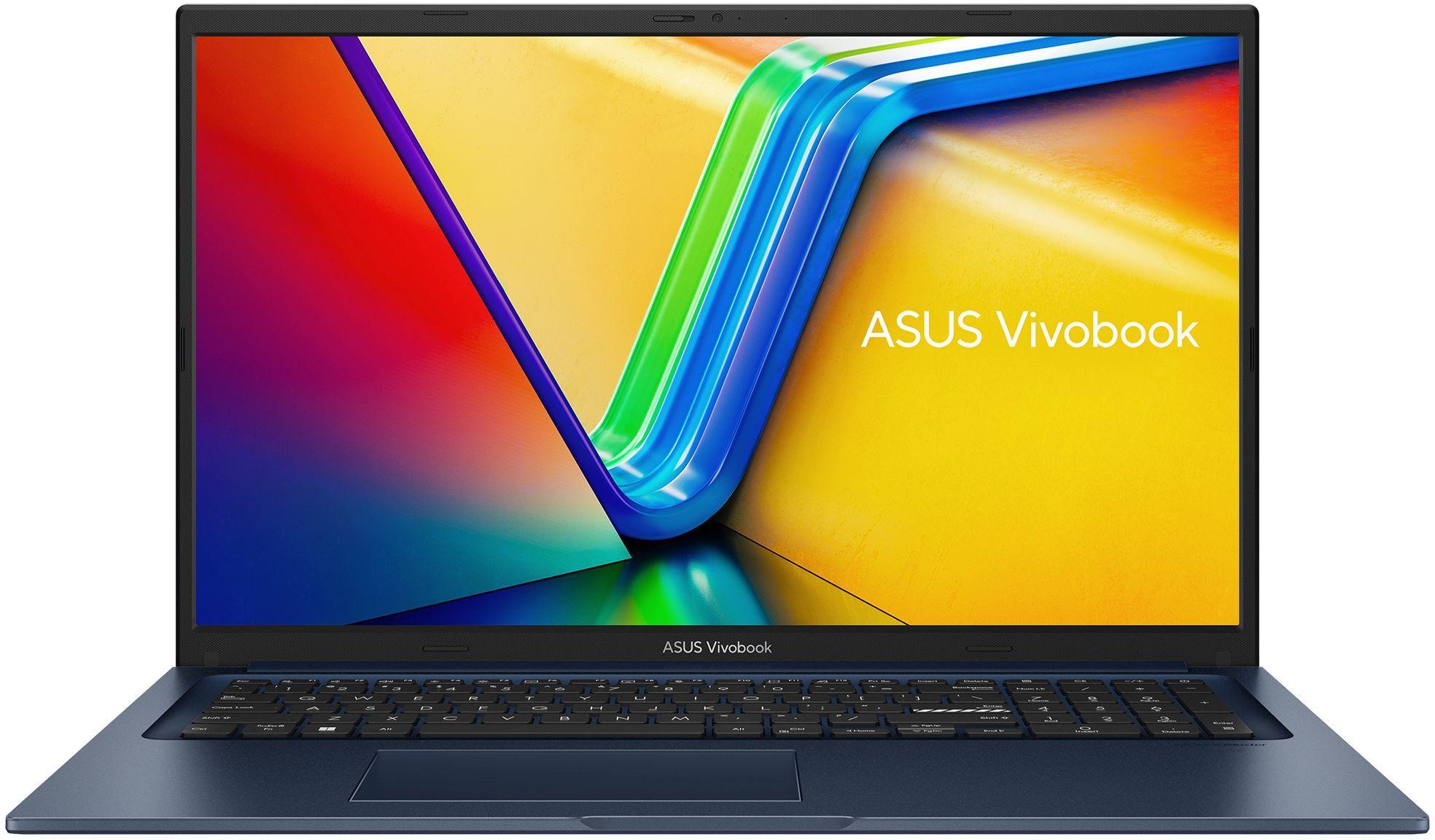 ASUS X1704VA-AU473 Ноутбук 17.3", Intel Core i7-1355U, RAM 16 ГБ, SSD 512 ГБ, Intel Iris Xe Graphics, Без системы, (90NB10V2-M00FT0), синий, Русская раскладка