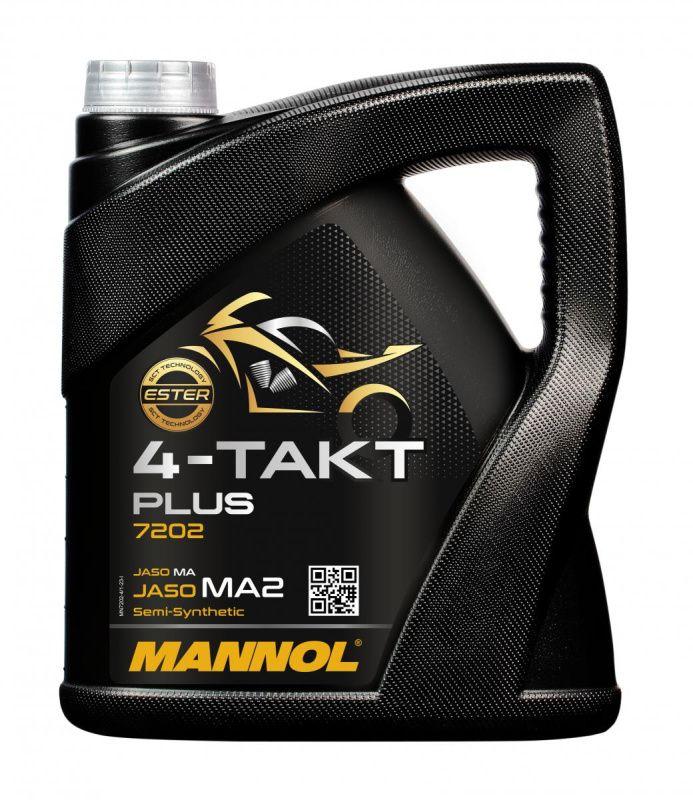 MANNOL 7202 4-TAKT PLUS 10W-40 Масло моторное, Полусинтетическое, 4 л