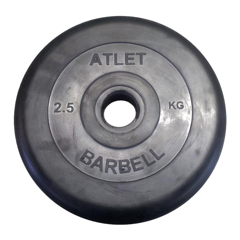 Atlet Barbell | Atlet Barbell Диски для штанги, 2.5 кг, диаметр диска: 163 см