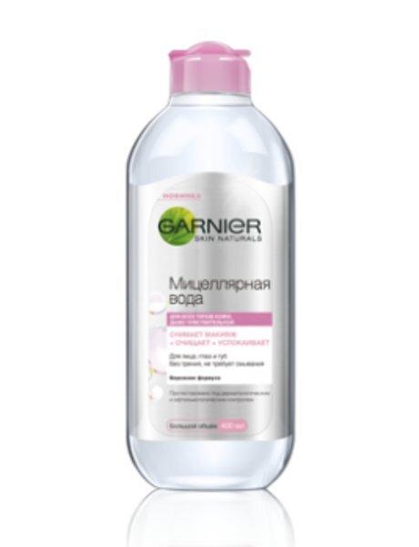 GARNIER Мицеллярная вода 3в1 для чувствительной кожи лица для снятия макияжа, 400 мл