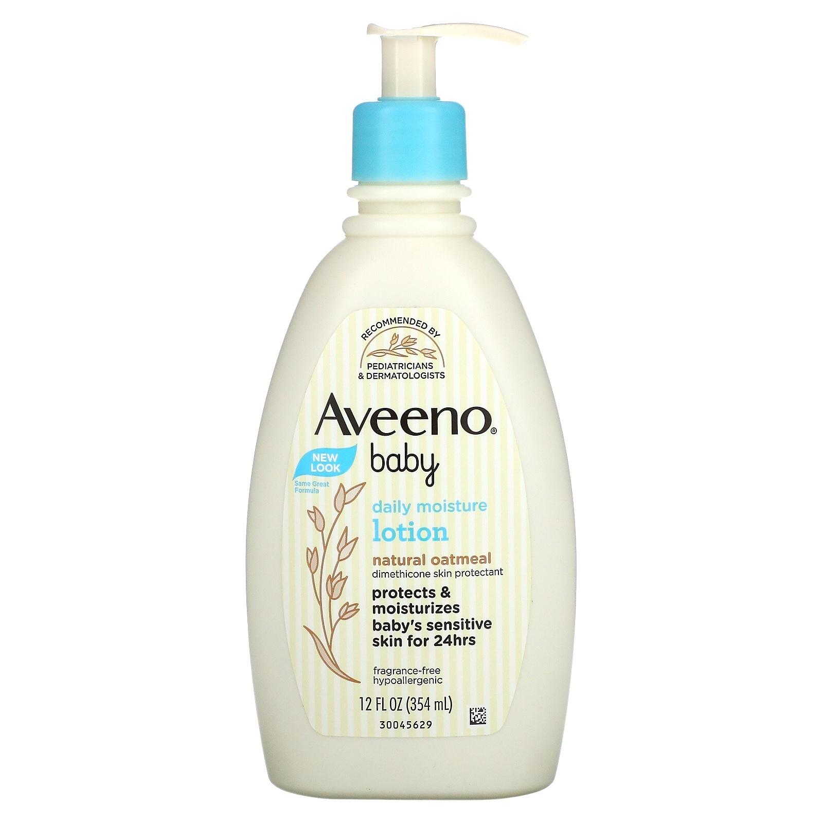 Aveeno Baby, Увлажняющий Лосьон для ежедневного применения, Без отдушки, 354 мл