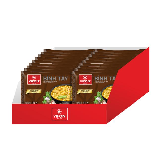 VIFON PREMIUM Лапша быстрого приготовления BINH TAY с грибами, 80 гр.,20 штук