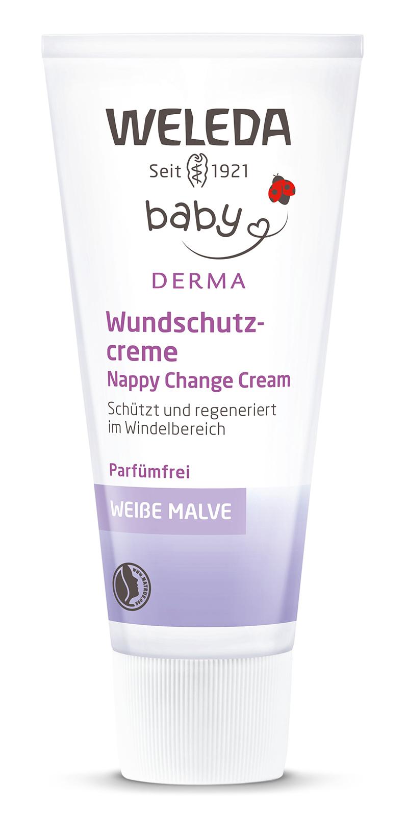 Weleda Крем детский Baby Derma для гиперчувствительной кожи в области пеленания с алтеем 50 мл