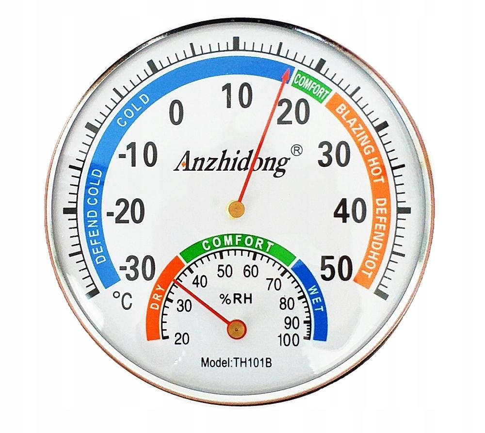 Термометр-гигрометр механический круглый TH101B