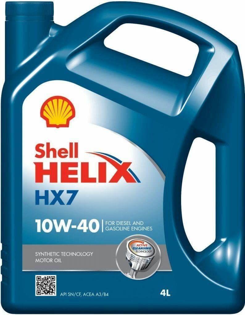 Shell HELIX HX7 10W-40 Масло моторное, Полусинтетическое, 4 л