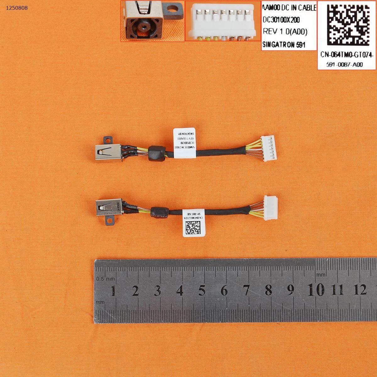 Разъем питания для ноутбука (PJ808) Dell M3800 XPS15 9550 DC30100O800 с кабелем