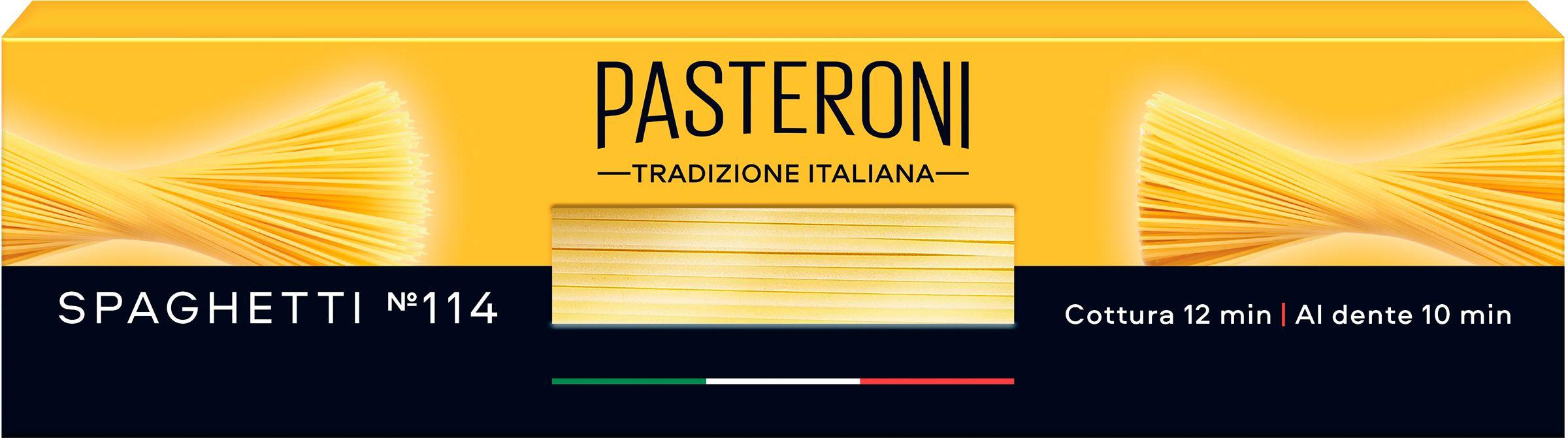 Pasteroni | Макароны PASTERONI Spaghetti №114, группа А, Италия, 450 г / Паста, вермишель, спагетти