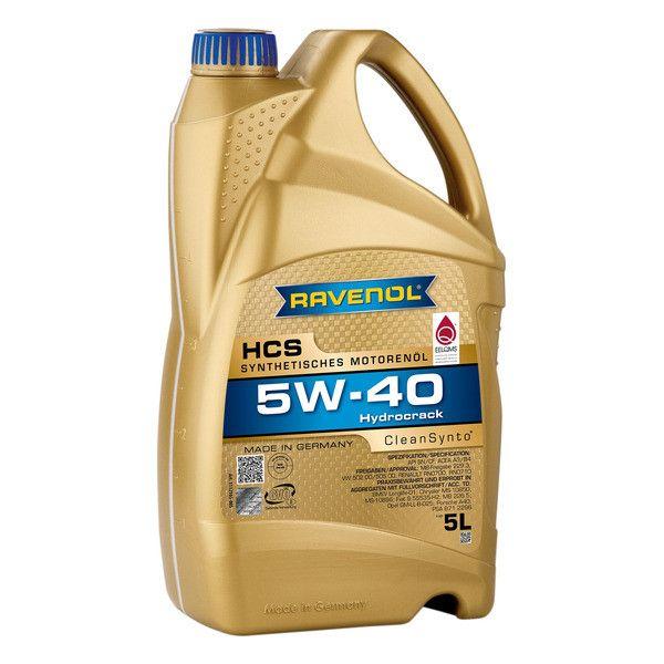 RAVENOL HCS 5W-40 Масло моторное, Синтетическое, 5 л