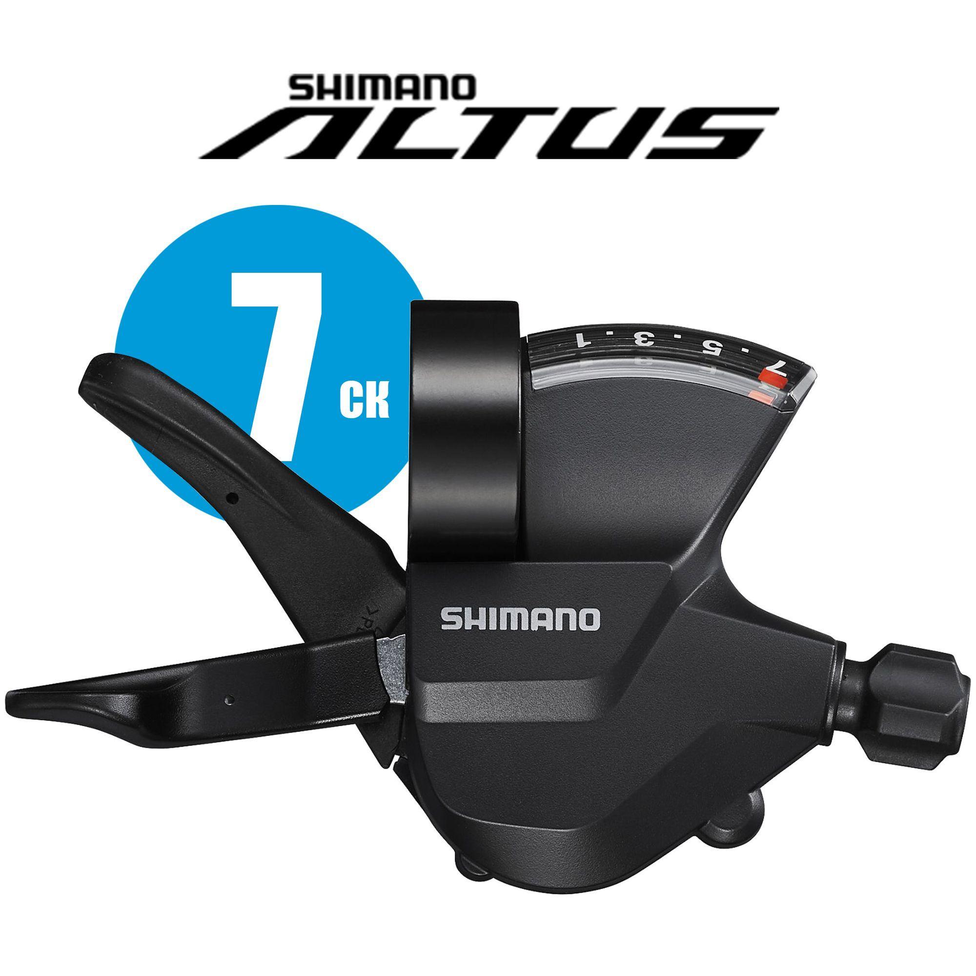 Манетка (шифтер) 7 скоростей правая 205 см, Shimano Altus SL-M315, OEM