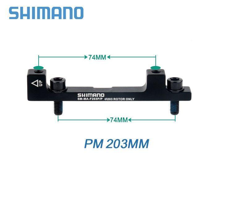 Адаптер дискового тормоза SHIMANO F203PM/PM +43мм. 160 to 203мм.