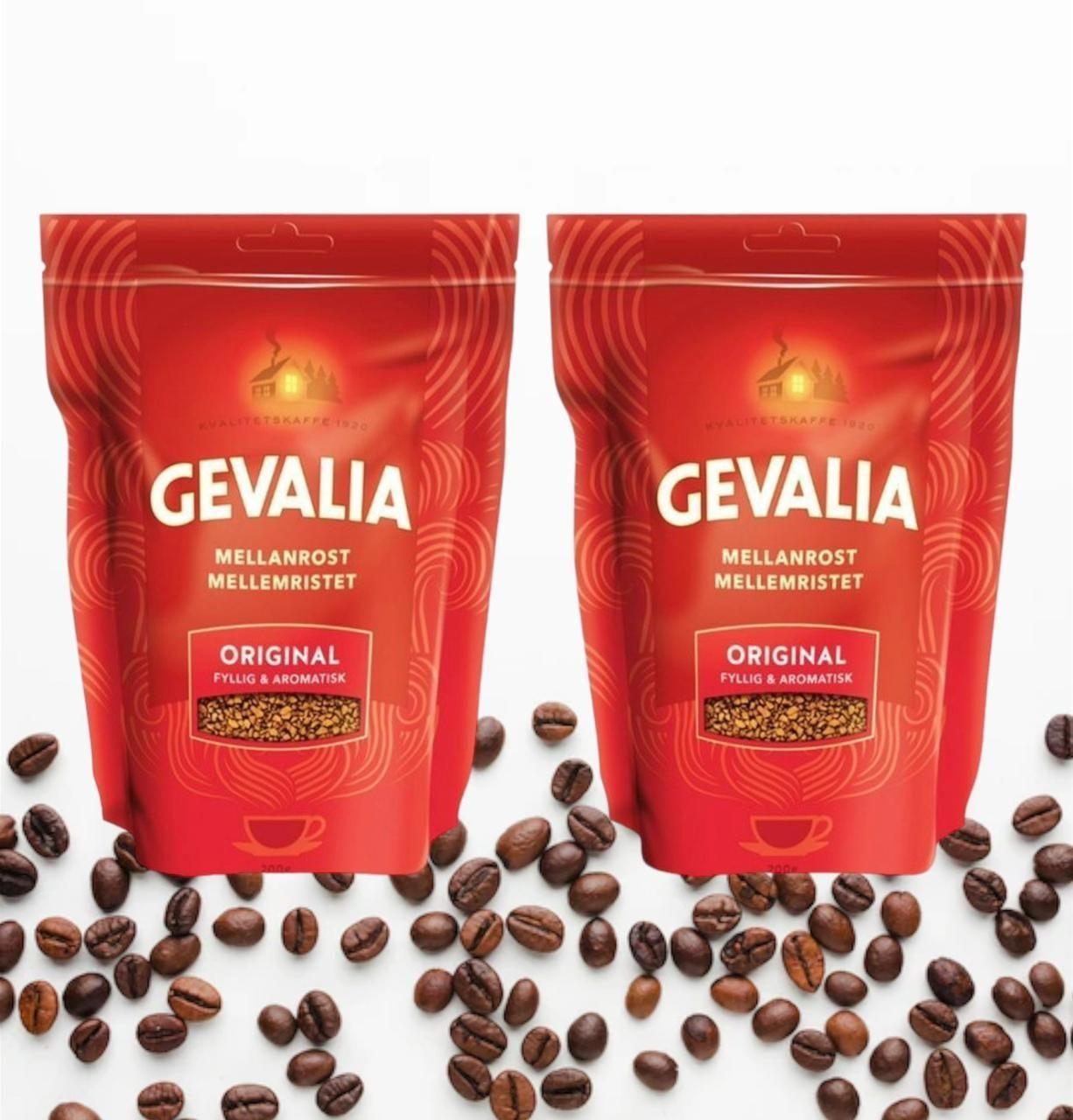 Кофе растворимый GEVALIA ORIGINAL 200 г. 2 шт