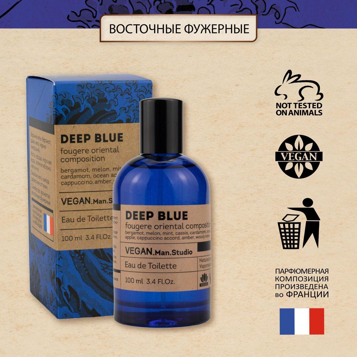 Туалетная вода мужская Deep Blue 100 мл Seduction морской свежий