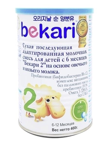 BEKARI Молочная смесь 2 (с 6 месяцев) 400г. 1шт.