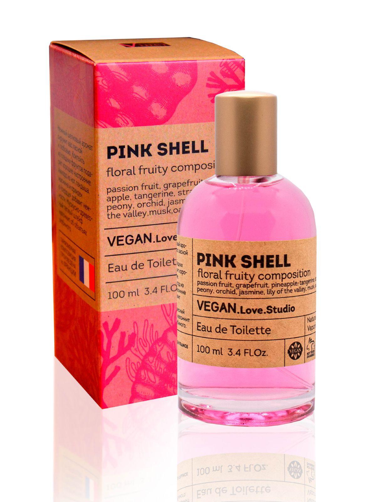 Туалетная вода женская Vegan Love Studio Pink Shell 100 мл, духи сладкие