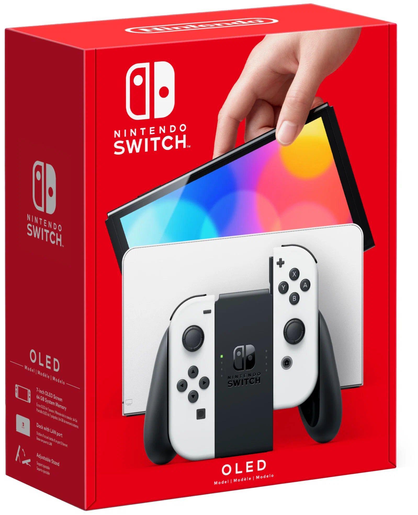 Игровая приставка Nintendo Switch OLED 64GB Белая Нинтедно Свитч