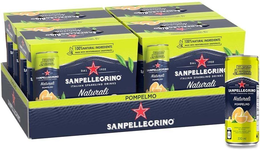 Sanpellegrino Pompelmo 24 по 0,33 л. Санпеллегрино лимонад с соком грейпфрута