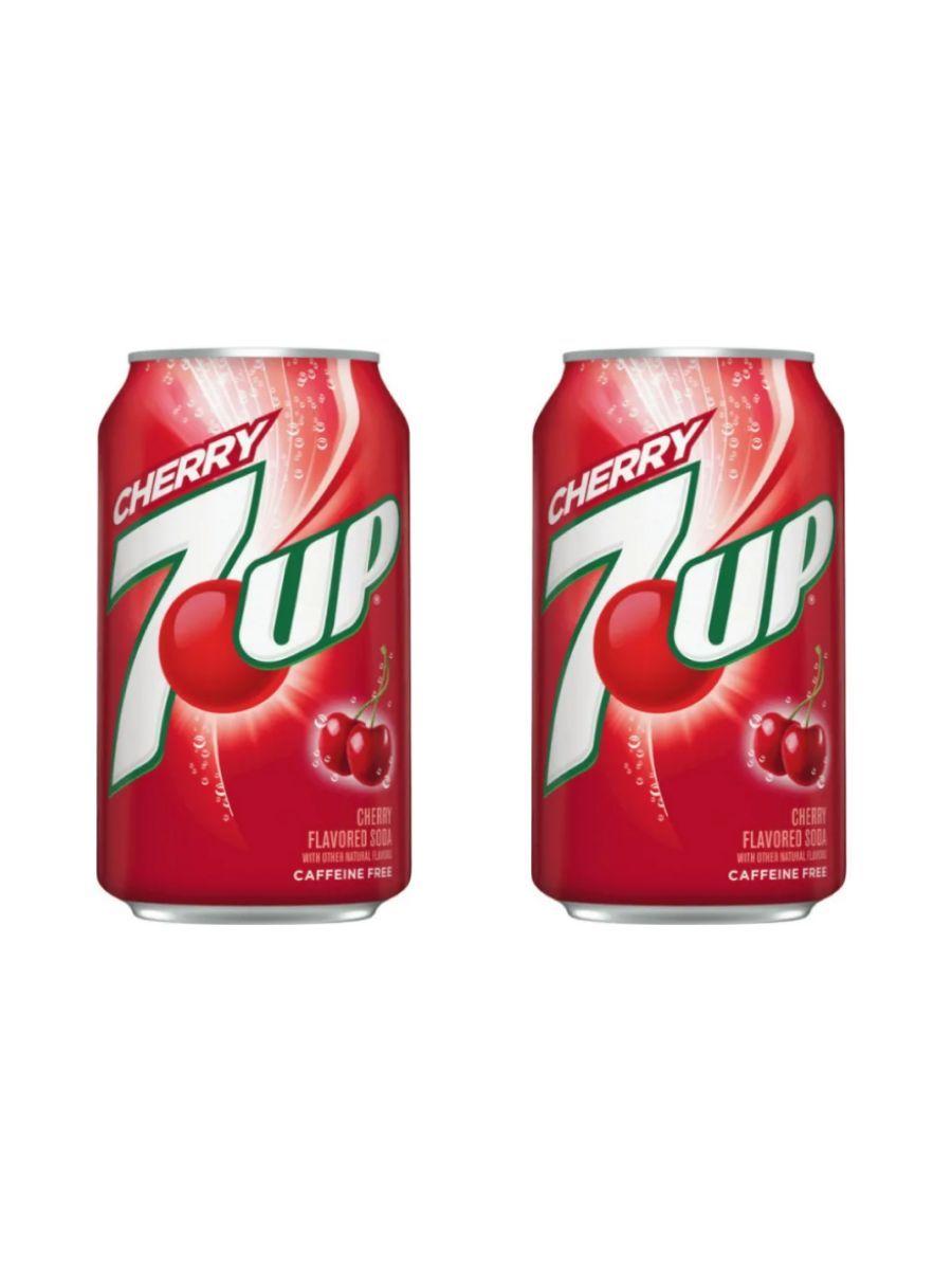 7UP | Газированный напиток 7Up Cherry 355мл Вишня, 2шт