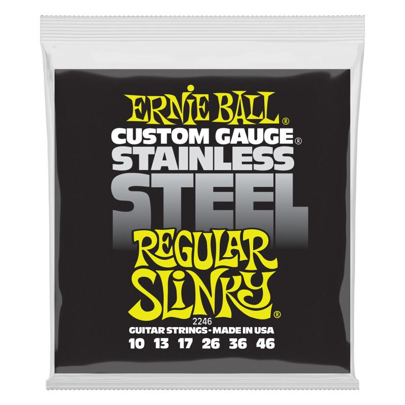 ERNIE BALL 2246 Струны для электрогитары Stainless Steel Regular Slinky (10-13-17-26-36-46)