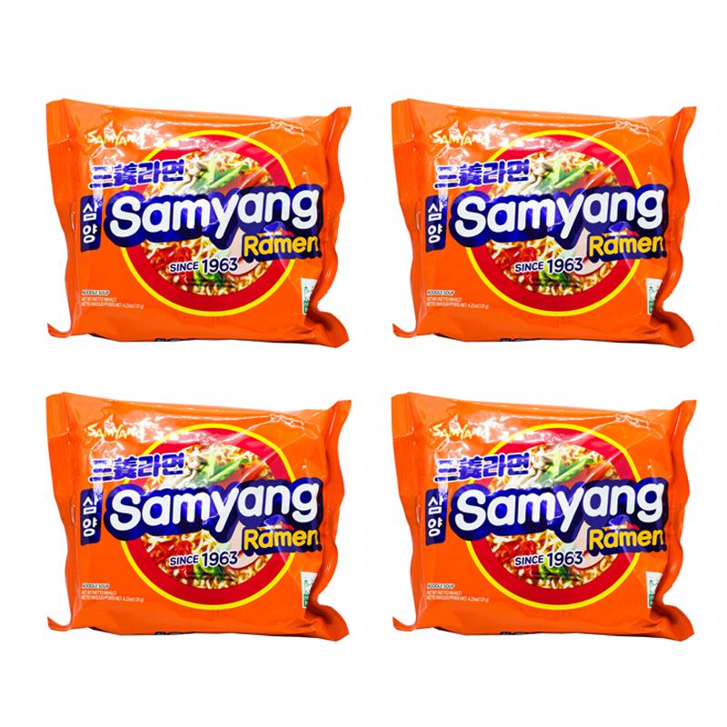 Лапша быстрого приготовления Samyang Ramen со вкусом говядины (4 шт. по 120 г), Южная Корея