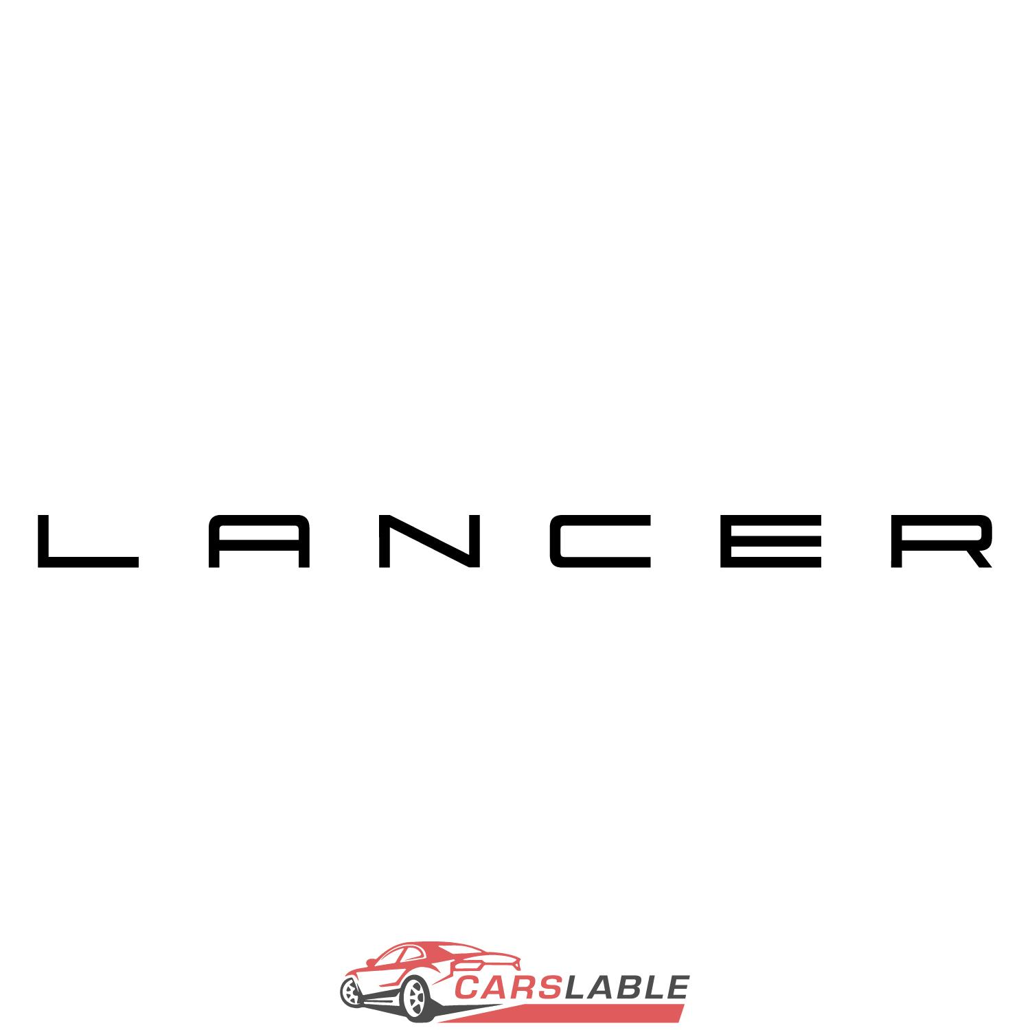 Орнамент (эмблема, шильдик) LANCER black